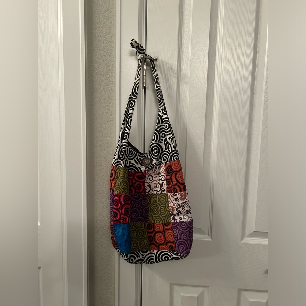 Handmade African hobo purse